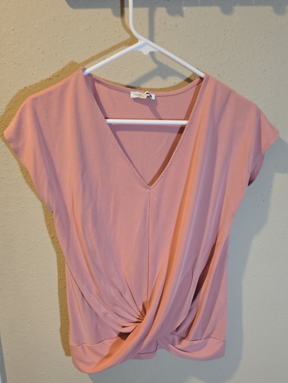 fashion nova Dusty Pink Blouse Double Zero Size Small